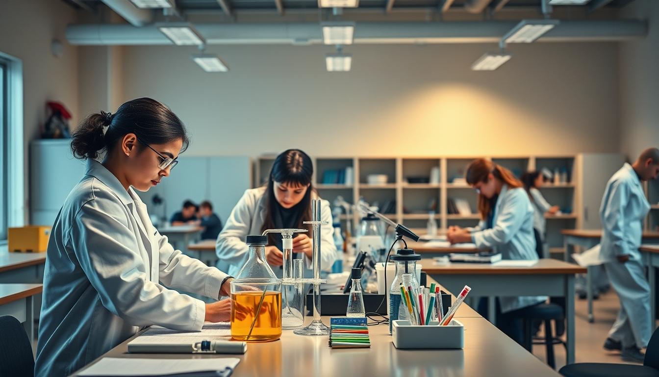 Student preparing for exams with study materials